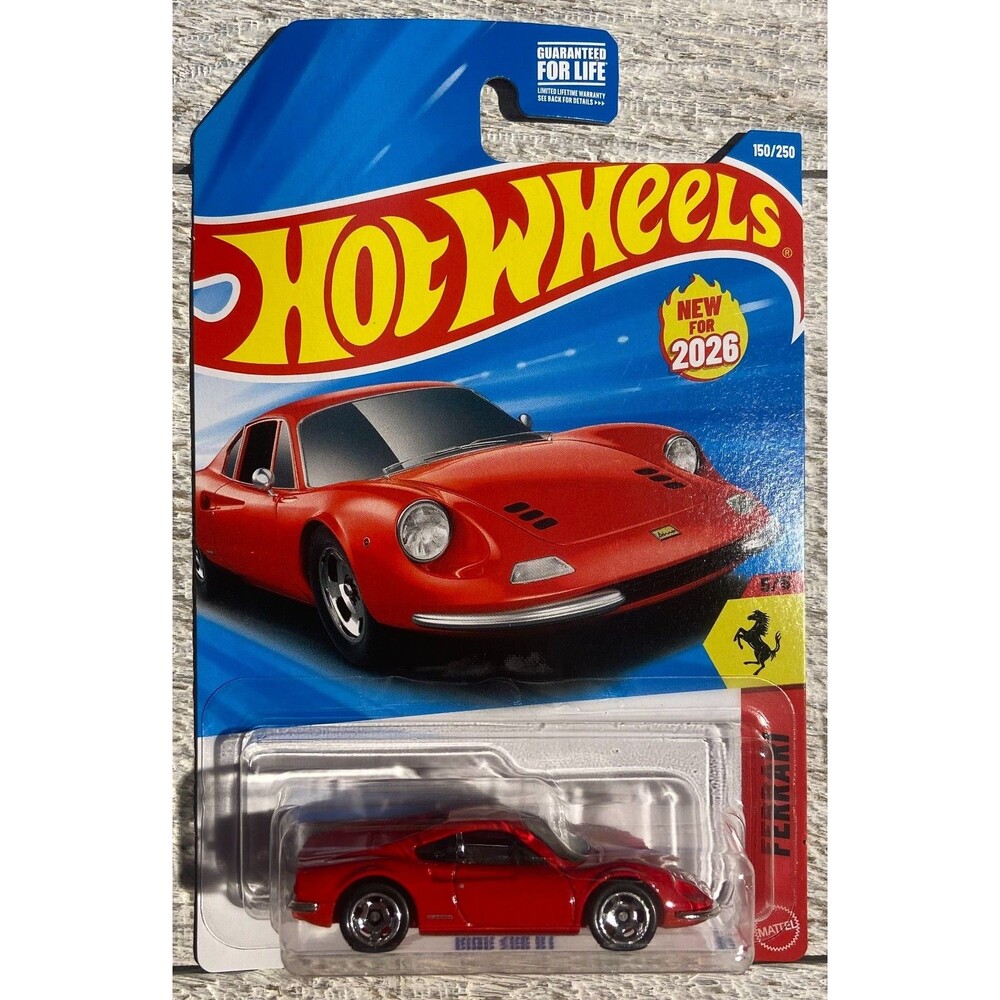2026 Hot Wheels #150 Dino 206 GT RED